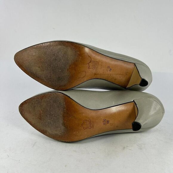 VTG YSL Yves Saint Laurent Women's Tan Sand Pumps US 8.5 M Heels Classic Shoes - Picture 8 of 13